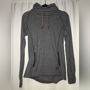 Gray Women's Long Sleeve Top